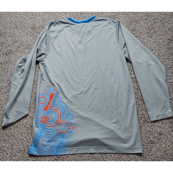 Nike Air Men's Basketball Shirt Gray/Blue w/Cool Graphics Sz X-Large - Picture 4 of 7